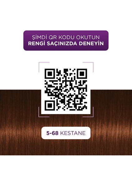 Göz Alıcı Renkler Kestane Saç Boyası 5-68 Saç Boyası modelleri