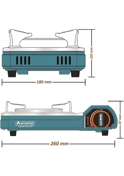 Pro Portatif Seramik Kamp Ocak CK-508M modelleri