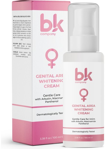 Genital Bölge Beyazlatıcı Bakım Krem 100 ml