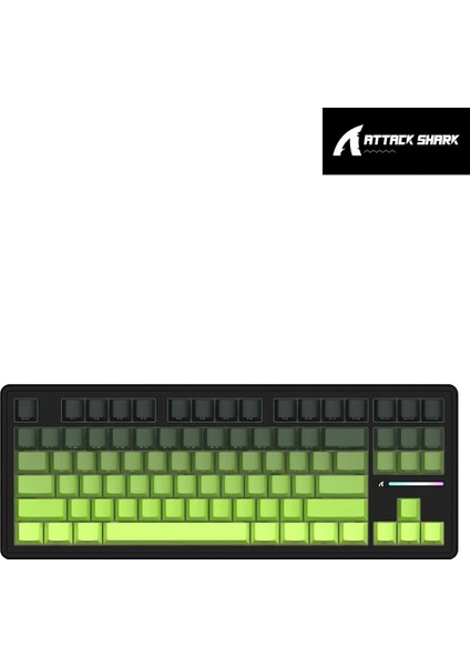 Attack Shark M87 Prov2 White Switch Mekanik Rgb Triplemode E-Sports Profesyonel Gaming Oyuncu Klavye