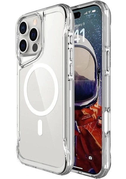 Apple iPhone 16 Pro Kılıf Redclick Magsafe Şarj Özellikli T-Max Magsafe Kapak