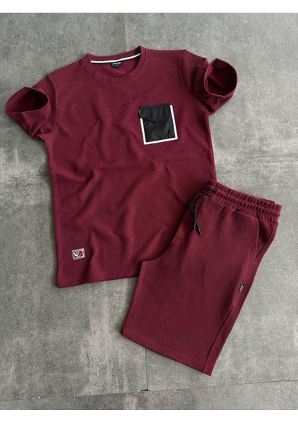 Cep Detaylı Tshirt & Şort Yan Cepli Kordon Ayarlamalı Ter Tutmayan Mevsimlik Takım
