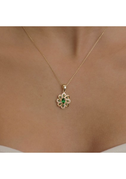Oval Taşlı Vintage Kolye (925 Gümüş) fiyatları