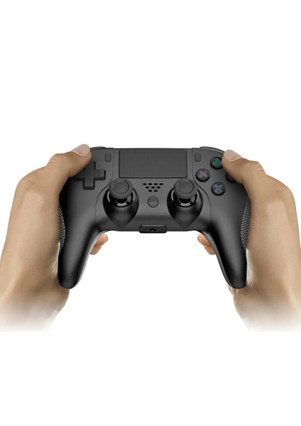 Ps4 Kablosuz Oyun Kolu Bluetooth Joystick Ps4 Pc Uyumlu Çift Titreşimli Ergonomik Tasarımlı