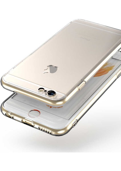 Apple iPhone 6 Uyumlu Zore Kamera Korumalı Süper Silikon KAPAK-RENKSIZ-8682314166713-TA57436-OTNV