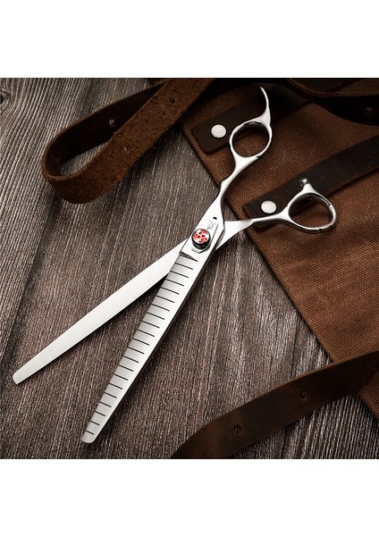 Pet Kabarık Inceltme Bakım Makası Köpek Makası Ince Makas Oranı %80 Fenice Profesyonel JP440C 7.5 Inç Pet Kabarık Inceltme Bakım Makası Düz Köpek Makas Tiner Makas Oranı 80% F4-7521T Fenice