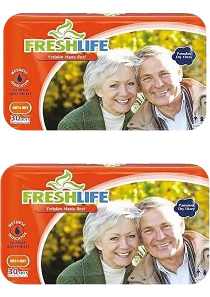 Belbantlı Medium Hasta Bezi 2 Paket(60 Adet)