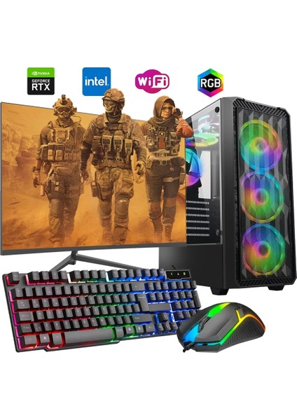 I7 13700F 16GB Ddr4 1tb M2 8gb RTX3050 27" 165Hz Monitörlü Oyun Bilgisayarı