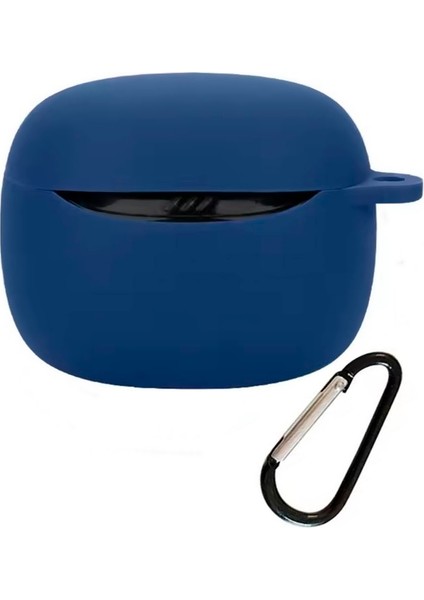 Tune Flex 2 Uyumlu Kılıf Mat Kancalı Silikon Lacivert