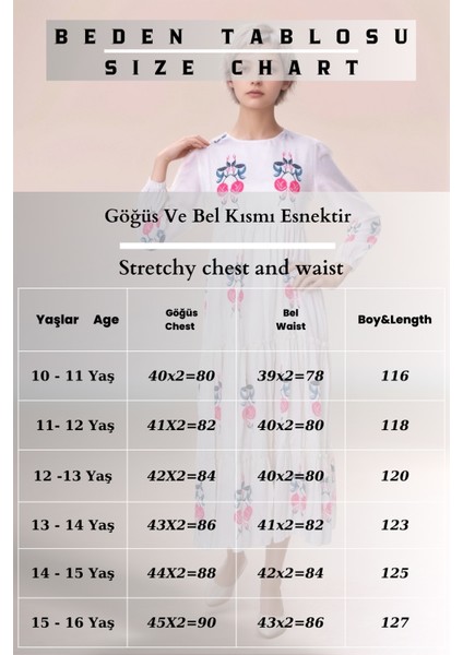 Genç Kız Tesettüre Uygun Uzun Pamuklu Keten ELBISE-ELB-2042