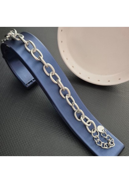 Çelik Gümüş Renk Zincir Kadın Bileklik fırsatları