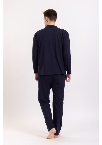 Erkek 1090 Uzun Kol Süprem Pijama Takımı Bordo