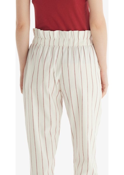 Kadın Pantolon 60560 - Bordo Çizgili fiyatları