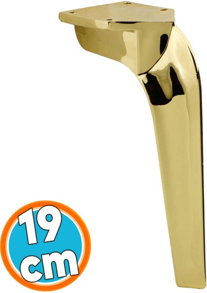 Mobilya Kanepe Tv Ünitesi Konsol Koltuk Ayağı 19 cm Gold Altın Ayakları