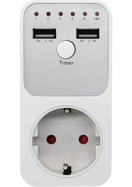 Dalgalanma Koruyucusu Soket Gerilim Rölesi Dijital Zamanlayıcı Soket Anahtarı 6 Saat 220V 230V Cihaz Zaman Kontrol Cihazı Ab Tak (Yurt Dışından)