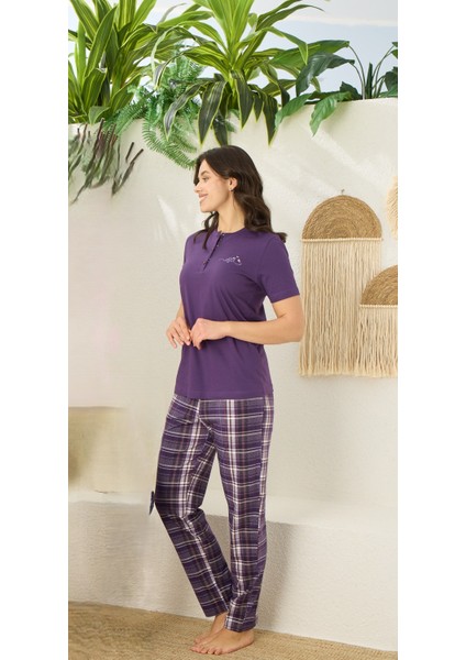 Ekose Pijama Takımı 3510