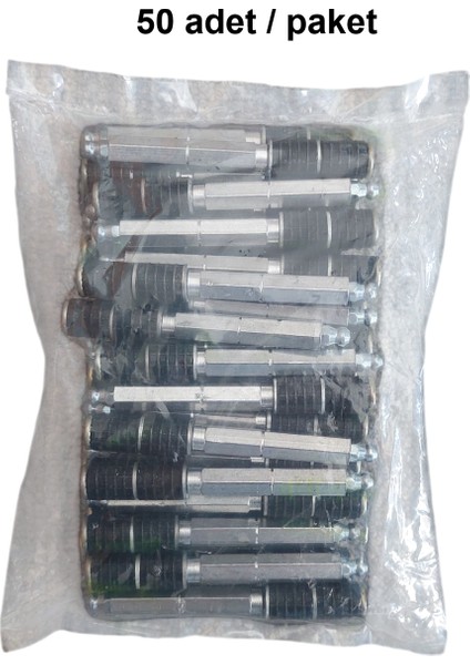 Paker Epoksi Poliüretan Enjeksiyon Yalıtım Reçine Dübeli 13 x 100 mm (Ø13, Uzunluk 10 Cm) 50 Adet