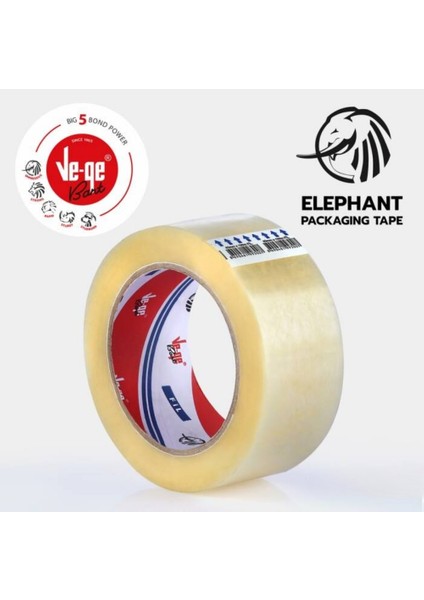 | Fil Koli Bandı, 45 mm x 100 M, Şeffaf, Hotmelt Yapışkan Teknolojisi, En Ağır Yükler İçin