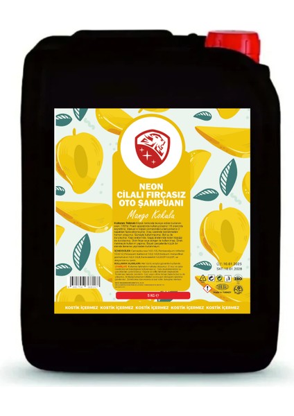 5 kg Cilalı Fırçasız Mango Esintisi Neon Oto Şampuanı