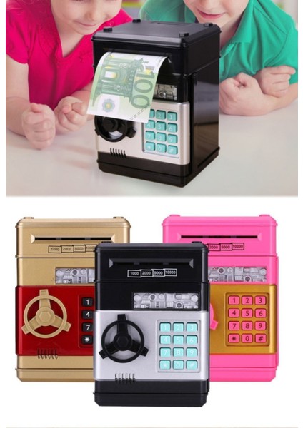Banka Kasası Kumbarası Şifreli Çevirmeli Çocuklar Için Hediyelik Elektronik Güvenlikli Kumbara Atm fiyatları