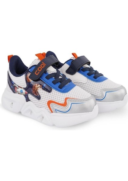 Garantili Ortopedik Sneaker Çocuk Işıklı Spor Ayakkabı 26-27-28-29-30 Numara Beyaz modelleri