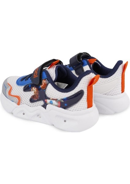 Garantili Ortopedik Sneaker Çocuk Işıklı Spor Ayakkabı 26-27-28-29-30 Numara Beyaz fırsatları