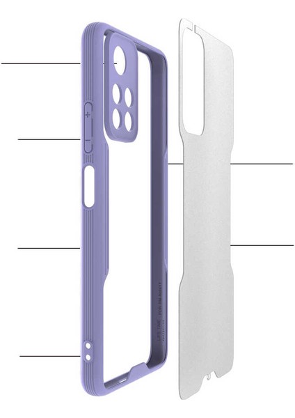 Xiaomi Poco M4 Pro 5g Kılıf Zore Parfe KAPAK-PEMBE-8680436178294-OTNV63967