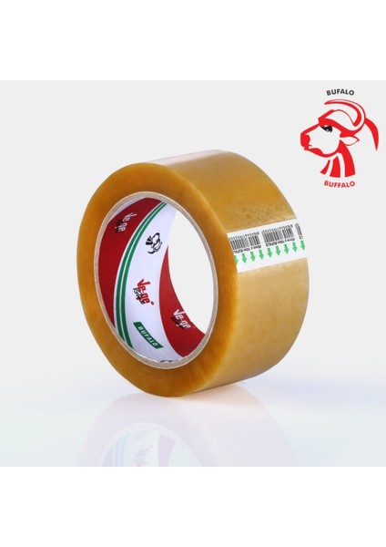 | Bufalo Koli Bandı, 45 mm x 100 m, Şeffaf, Su Bazlı Akrilik Tutkal, Sararma Yapmaz fiyatları
