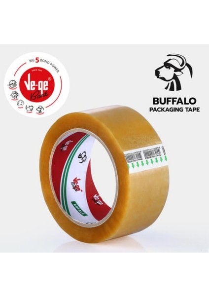 | Bufalo Koli Bandı, 45 mm x 100 m, Şeffaf, Su Bazlı Akrilik Tutkal, Sararma Yapmaz modelleri