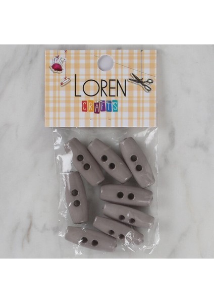 Crafts Gri 8 Li Çoban Düğmesi - 61