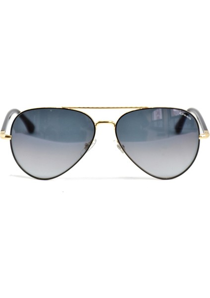 OS3419 01 Unisex Güneş Gözlüğü Metal Siyah Çerçeve Mavi Cam Damla Model