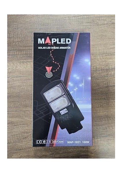 Güneş Enerjili LED Projektör Garantili Profesyonel Yüksek Işık Doğadan Gelen Enerji