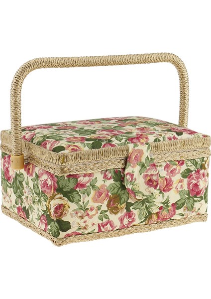 Çıkarılabilir Tepsi ve Domates Pimi Yastığı ile Vintage Dikiş Sepeti Organizatörü (Yurt Dışından) indirimleri