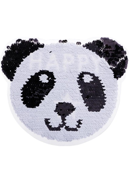 Sevimli Panda Pulins Yama Tersinir Paillette Nakış Aplike Şapkalar Için (Yurt Dışından)