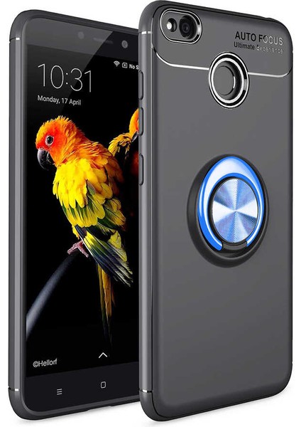 Xiaomi Redmi 4x Kılıf Zore Ravel Silikon KAPAK-SIYAH-MAVI-8680436547281-OTNV54510