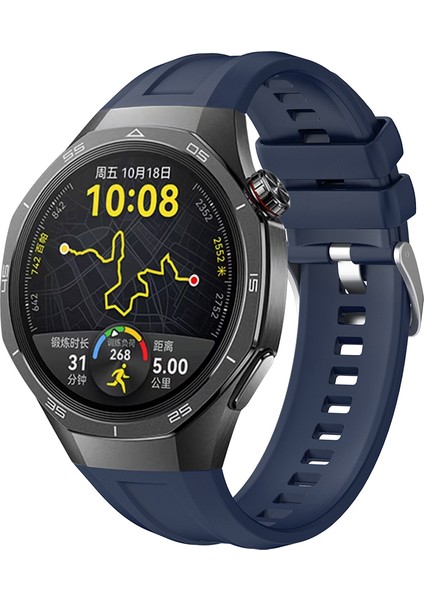 Huawei Watch Gt5 Pro 46MM Uyumlu KRD-130 Silikon Kordon Strap KAYIŞ-LACIVERT-8680436823545-OTNV