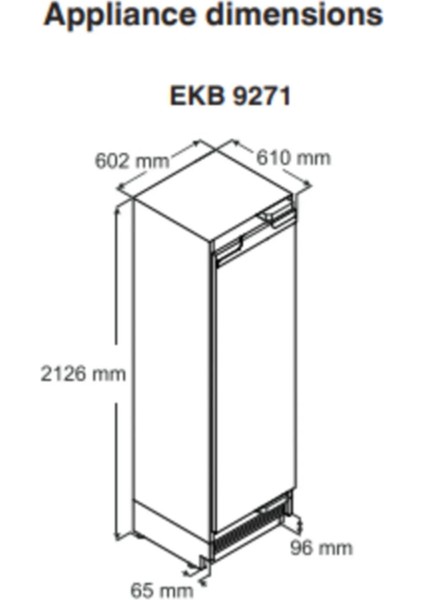 Ekb 9271 Monolith Buzdolabı