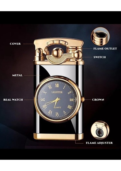 Sevgiliye Özel Turbo Pürmüz Çakmak Dayanıklı Malzeme ile Şık Tasarım