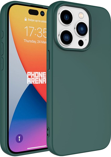 Apple iPhone 15 Pro Max Kılıf Zore Lsr Lansman Kapak-Koyu YEŞIL-8680436712696-OTNV92990