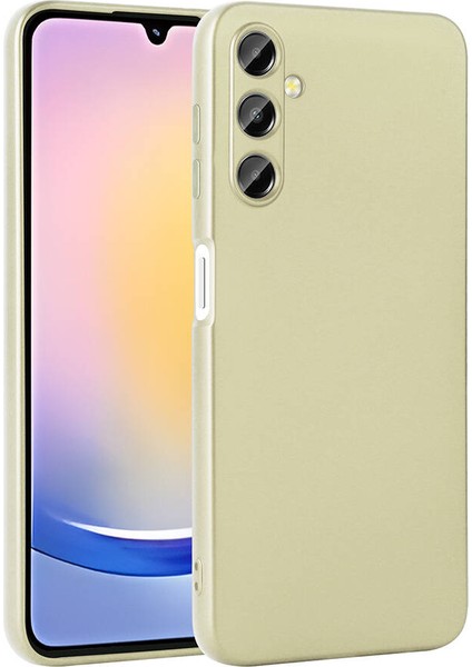 Galaxy A25 Kılıf Zore Premier Silikon KAPAK-GOLD-8680436759943-OTNV100552