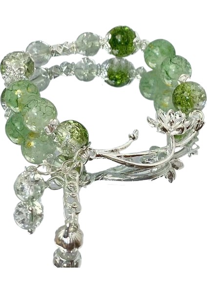 Ip Takılar, El Yapımı Doğal Taş Çakıl Bileklik, Dokuma Ip, Orman Tarzı Dokuma El Takıları (Yurt Dışından)