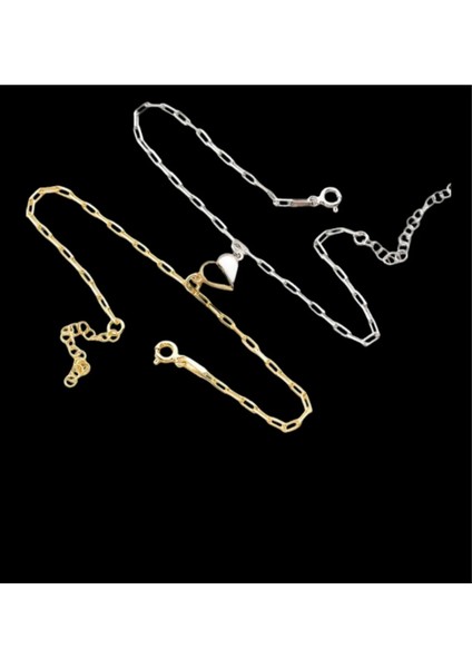 925 Ayar Gümüş Çift Bilekliği Mıknatıslı Kalp Model Gümüş Bileklik 2'li Şekilde Gönderim fiyatları