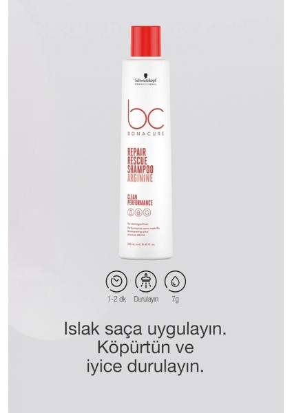 Bc Clean Acil Kurtarma Şampuanı 250 ml fiyatları