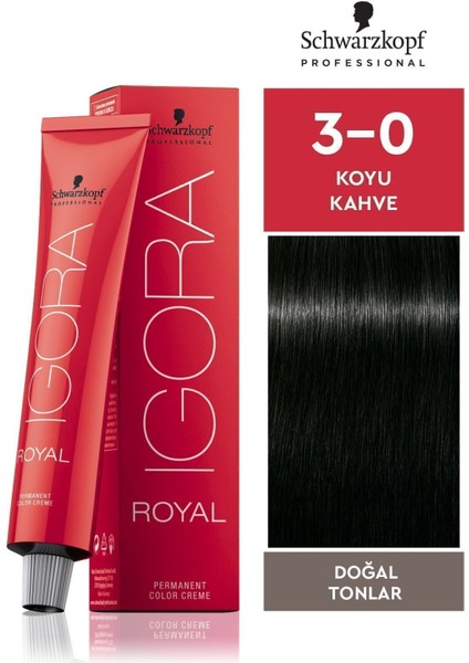 Royal Doğal Tonlar 3-0 Koyu Kahve 60 ml