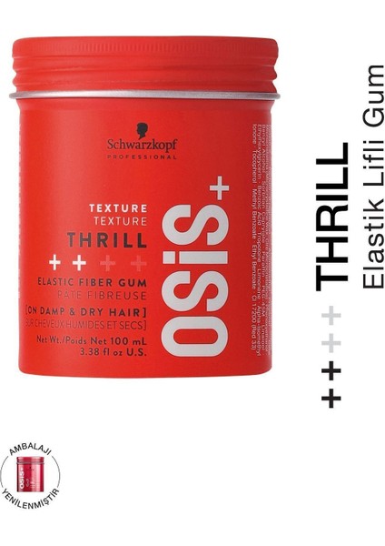 Thrill Elastik Lifli Gum Şekillendirici Orta Tutuş 100 ml