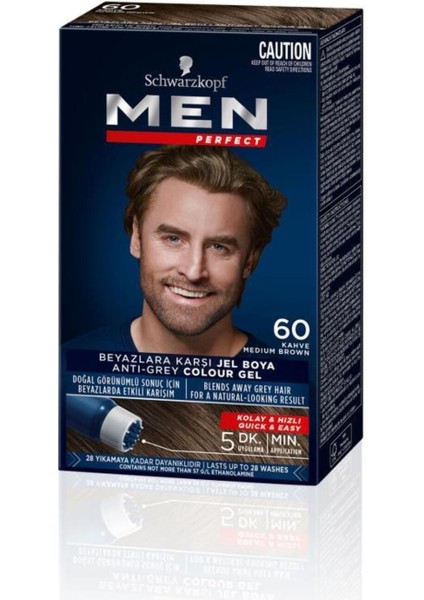 Men Perfect Saç Boyası 60 - Kahve x 3 Adet modelleri