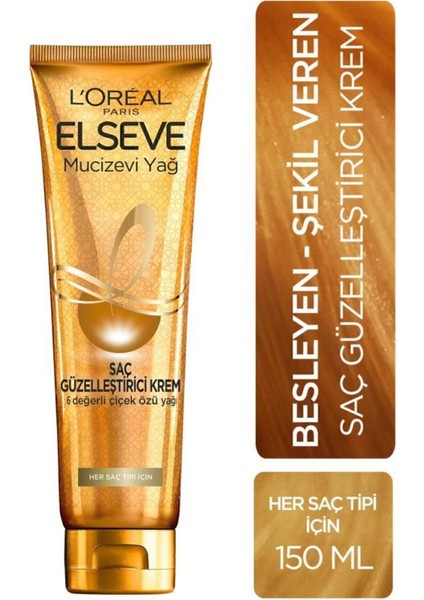 Mucizevi Yağ Saç Güzelleştirici Krem 150 ml - Her Saç Tipi 2'li Set