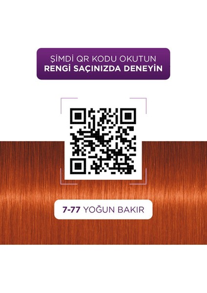 Göz Alıcı Renkler 7-77 Yoğun Bakır Saç Boyası modelleri