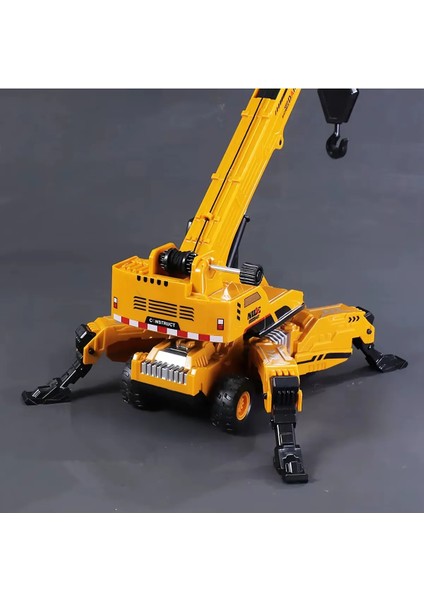 Inşaat Kamyon Oyuncak Vinç Forklift Taşıyıcı Uzun Kollu Vinç Ayakları Açılır Sarılır Makaralı modelleri