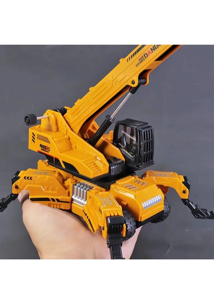 Inşaat Kamyon Oyuncak Vinç Forklift Taşıyıcı Uzun Kollu Vinç Ayakları Açılır Sarılır Makaralı fırsatları